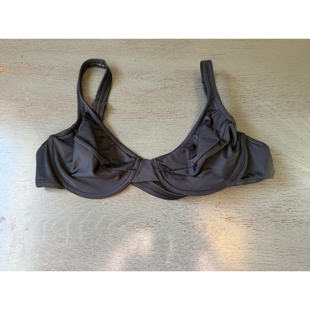 Venus Black Underwire Bikini Top Adjustable Straps Size C